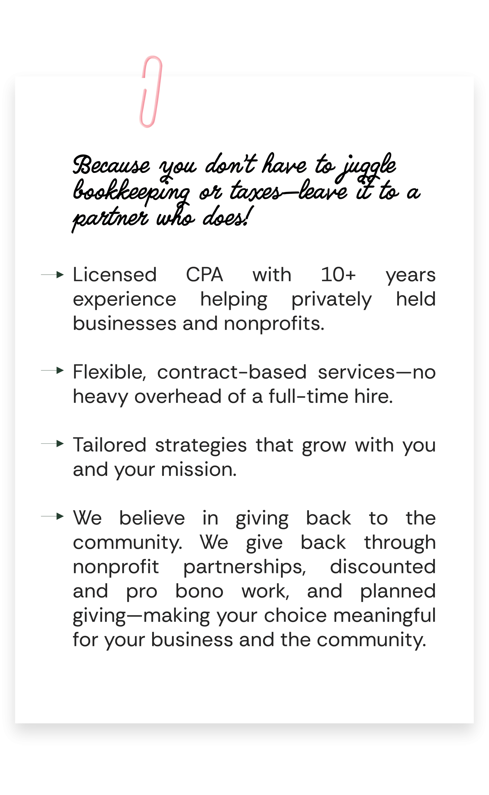 Benefits of working with Solora Advisory
